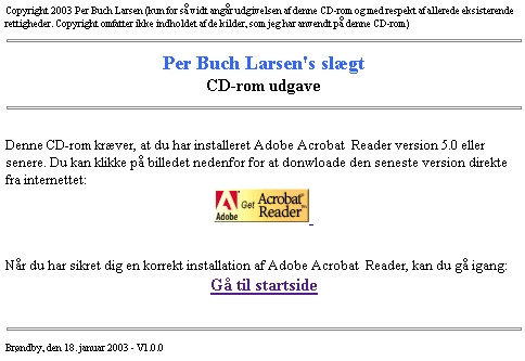 CD-rom startside